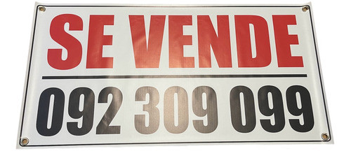 Cartel Se Vende Se Alquila Inmobiliaria Lona 100 X 50 Cms 0