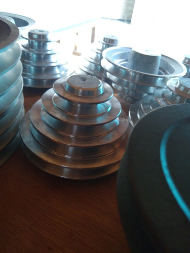 Polia Alumunio 400-a-5 Com Furo E Chaveta- Polia Em Alumino 0