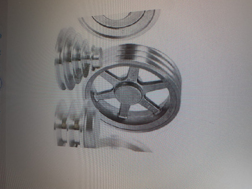 Polia Alumunio 400-a-5 Com Furo E Chaveta- Polia Em Alumino 1