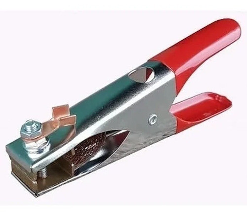 Pinza Masa 500amp Tierra Forrada Goma Roja Soldadora 0