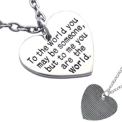 Para Mí Tú Eres El Mundo  Abalorios Charms Colgante Collar 0
