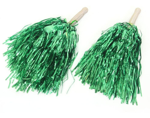 Pompom Metalizado Cor Verde Líder Torcida Festa 0 Pompom Metalizado Cor Verde Líder Torcida Festa 0