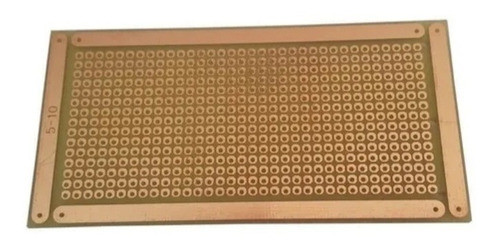 Placa 5x10 Universal Padrão Perfurada Ilhada Fibra Fenolite 1