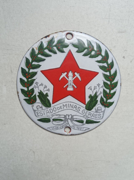 Emblema De Metal - Estado De Minas Gerais 1 Emblema De Metal - Estado De Minas Gerais 1