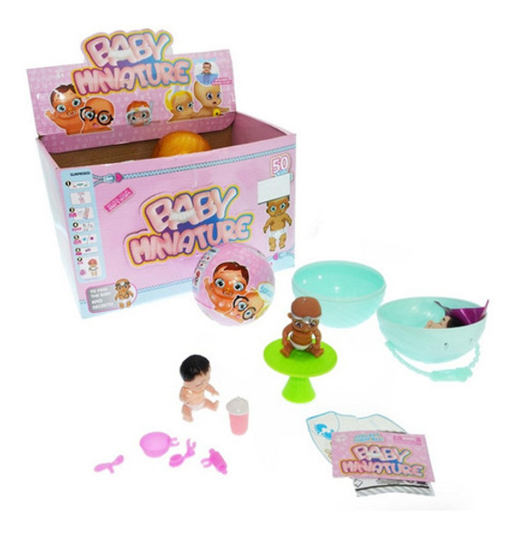 Bebe Miniatura Sorpresa Con Accesorios Ar1 Baby Ellobo 0