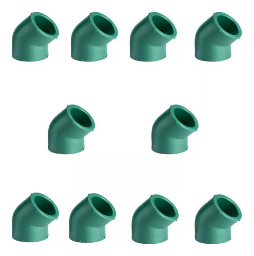 Codo Normal 45º 25mm Acquasystem Termofusion X10 Unidades 0