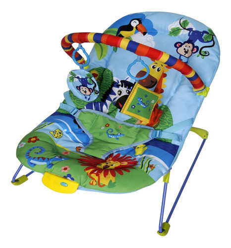 Cadeirinha De Descanso Vibratória E Musica Azul Color Baby 0