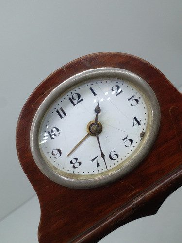 Antiguo Pequeño Reloj De Manto, Con Alarma 1