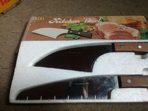 Par De Cuchillas Para Alimentos Congelados De Los 80s Sin Us 1