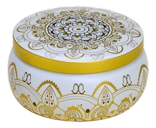 Lata Para Velas Artesanais, Doces, Mandala, Retrô, 350ml 0