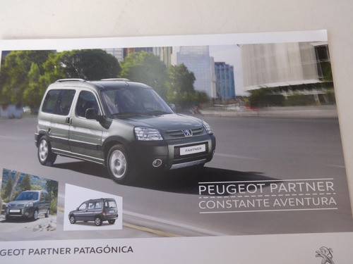 Folleto Agencia Peugeot Partner Patagonica No Manua Catalogo 0