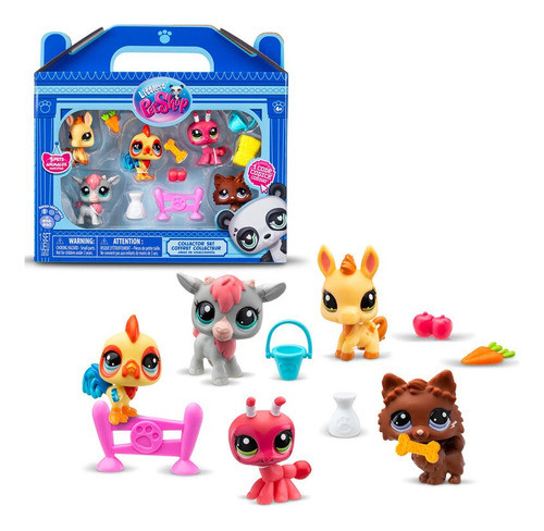 Pack X5 Nuevos Little Pet Shop Con Accesorios Jeg 00510 0