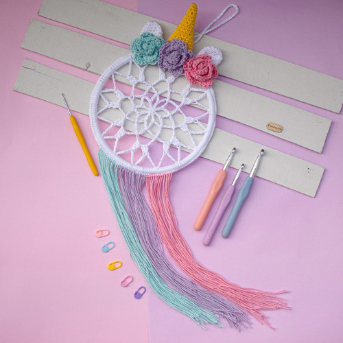 Atrapasueños Tejido De Unicornio 0