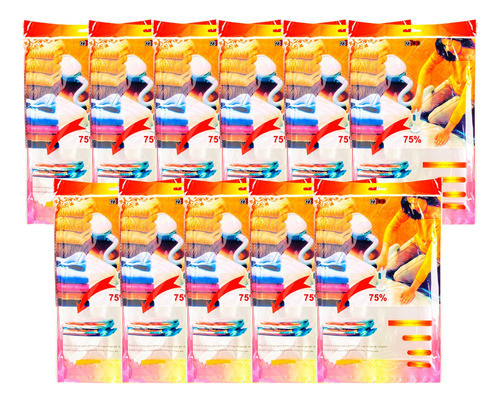 Kit 11 Saco A Vácuo 68x98cm Edredom Cobertor Guardar Embalar 0