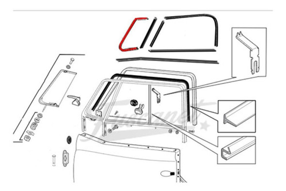 Vw Burlete Ventilete Derecho Para Kombi Split. 0