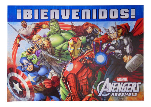 Cotillón Afiche Avengers 53 X 39 Cm 0