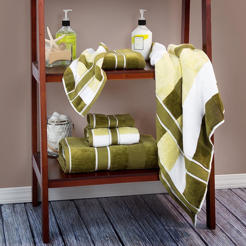 Bedford Home 6 Piece Complete Bathroom Set-luxurious Spa Qua 1