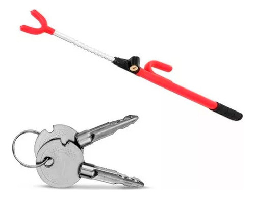 Trava Segurança Antifurto Volante Tetra Vermelho Universal 1