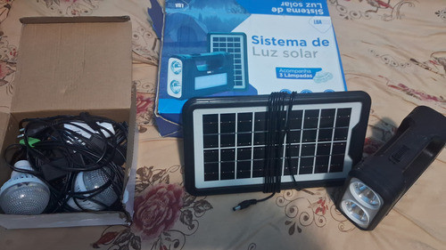 Kit Sistema Luz Solar Recarregável 1
