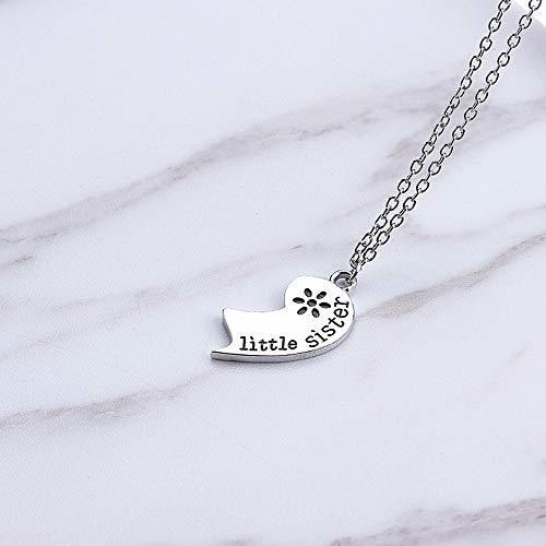 Collar Con Colgante De Corazón Para Hermana,(negro) 1
