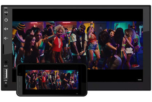 Pantalla Estereo Tactil Mirror + Camara + Control 1