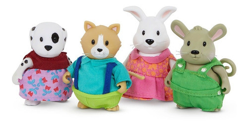 Lil Woodzeez 6676 Set Amigos Del Jardin X4 Figuras Animales 0