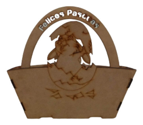 Canasta Porta Huevos De Pascua 0