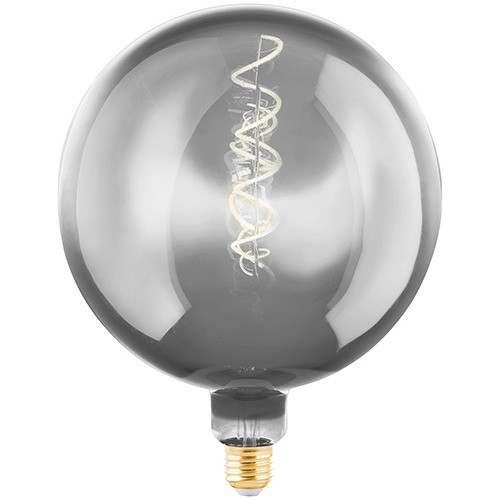 Lámpara Led Globo Fumé Espiral Cálida G200 E27 4w 0