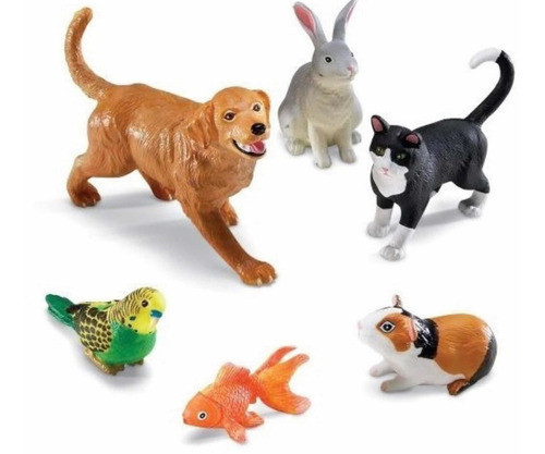 Juego 6 Animales Domésticos Jumbo Mascotas 1