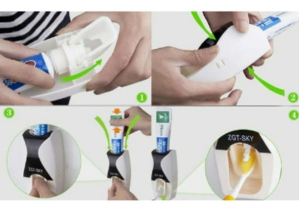 Pack Por 2 Dispensadores De Pasta Dental C/ Porta Cepillos 1