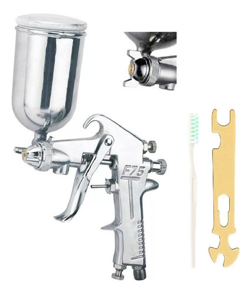 Aerografo Pistola Pintar Soplete Gravedad F-75g - Aguja 1.5 0