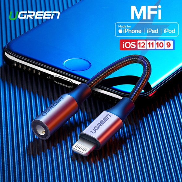 Adaptador Audio Para Lightning A Jack Hembra 3.5mm Ugreen 1