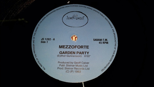 Mezzoforte Garden Party Vinilo Maxi Belgium Temazo 1983 1