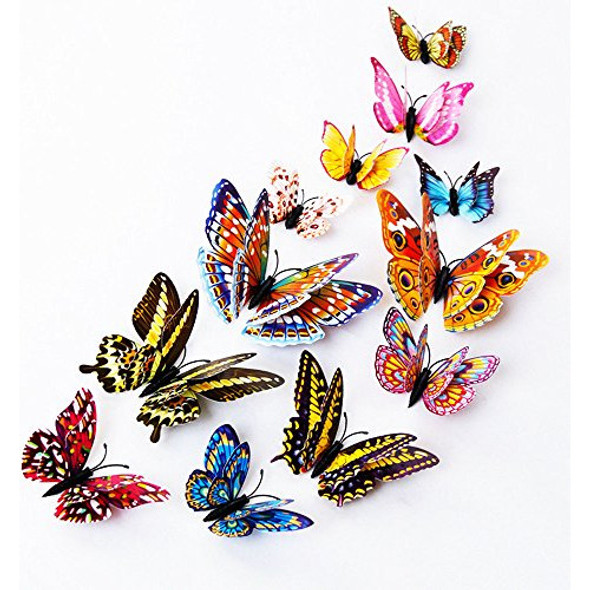 Dagou Decoración Pared Adhesivo Mariposa 3d (12u.) 0 Dagou Decoración Pared Adhesivo Mariposa 3d (12u.) 0