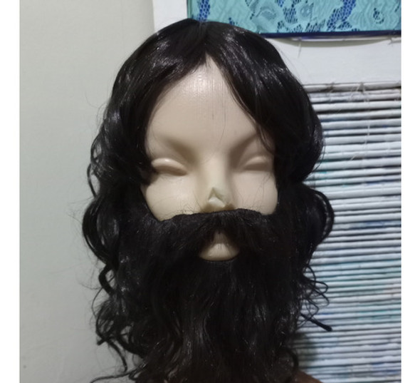 Barba Y Peluca Castaña Fingerwave By La Parti Wigs! 1