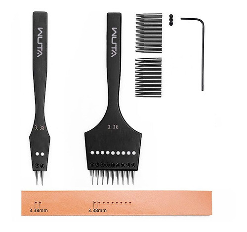 Kit De 2 Perforadoras+punzones De Corte Extraibles De 3.38mm 0