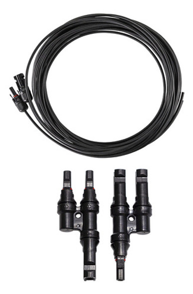 Kit De Bajada Cable Solar 9mts Mc4 Con Union 2 A 1 Paralelo 0