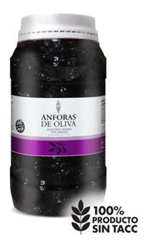 Aceitunas Negras Griegas Sin Tacc La Aguada Pote 500gr Neto 1