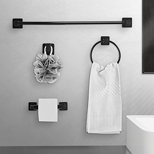 Juego De Accesorios De Baño Acero Inoxidable - Negro Matte 1