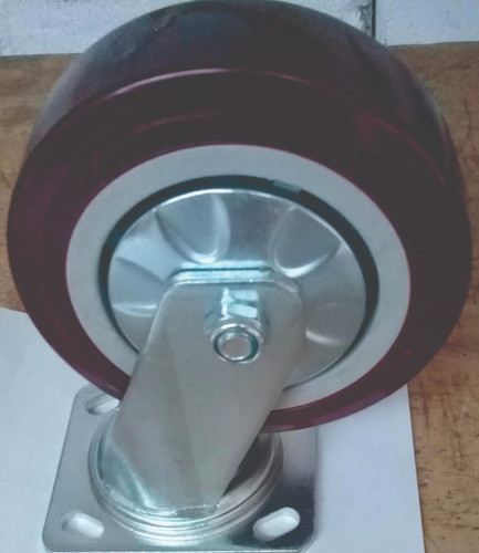Rueda Base Giratoria Horquilla Reforzada 200 X 50 Mm 350kg 1