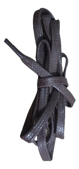 Par Cadarço Chato Cera Tênis Btoas 0,80cm Encerado Marrom 0 Par Cadarço Chato Cera Tênis Btoas 0,80cm Encerado Marrom 0