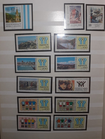 Filatelia Lote 50 Estampillas Mint Año 1978 Argentina 0