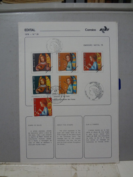 Edital 1978 Fdc  Nº 26 / 27 / 28 / 29 Com Carimbo 0