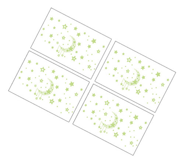 Adesivos De Janela, Adesivos De Parede Stars Glow, 4 Conjunt 1
