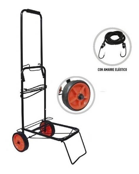 Carro Plegable Reforzado Carrito Valija Mochila Bolso 75kg 1 Carro Plegable Reforzado Carrito Valija Mochila Bolso 75kg 1