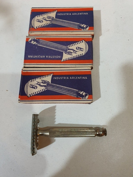 Lote De 3 Maquinas De Afeitar Antiguas-nuevas-stock De 1950 1