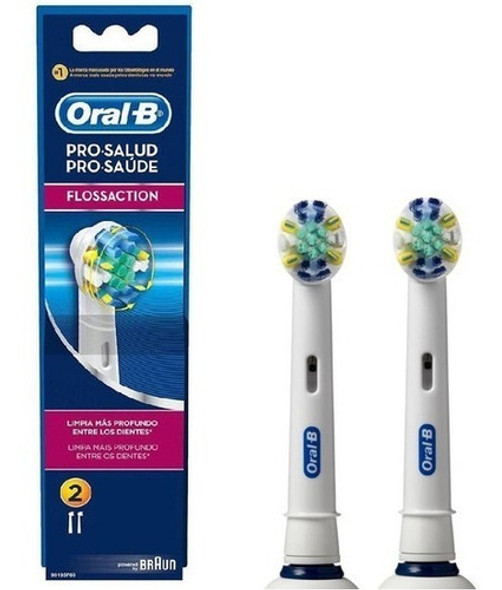 Refil Escova Elétrica Oral-b Flossaction - Pack 2 Unidades 1 Refil Escova Elétrica Oral-b Flossaction - Pack 2 Unidades 1