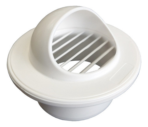 Rejilla Ventilacion Extractor Baño Cocina 4  Pvc En Blanco 0