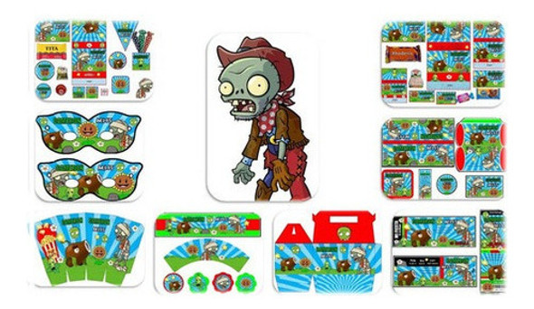 Kit Imprimible Plantas Vs Zombies Candy Bar Golosinas Y Mas 0