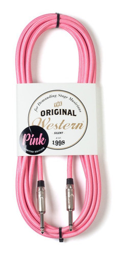 Cable Plug Western Pinkpr30 - Entelado Rosa - 3 Metros 0